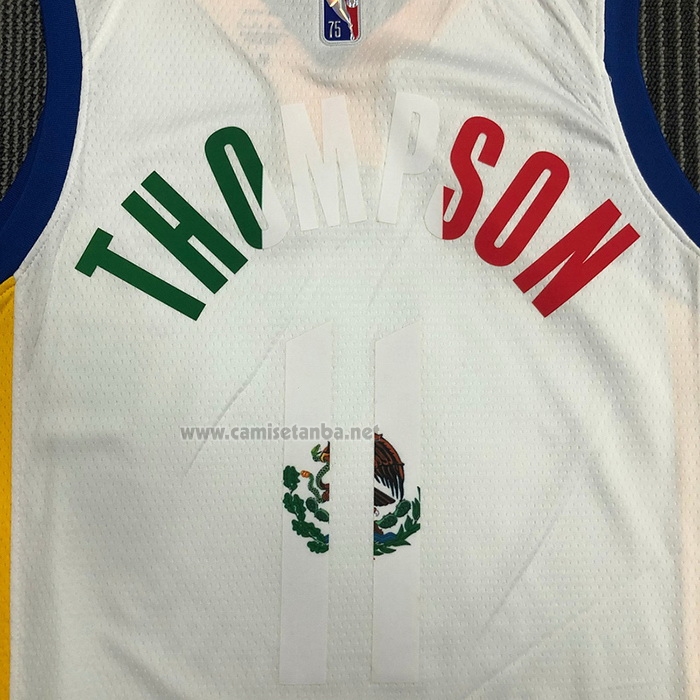 Camiseta Golden State Warriors Klay Thompson #11 2022 Slam Dunk Special Mexico Edition Blanco